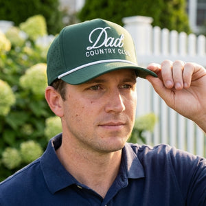 Green Performance Hat With Rope - Dad Country Club