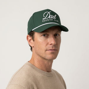 Green Performance Hat With Rope - Dad Country Club