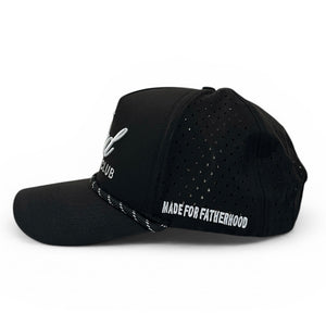 Black Performance Hat With Rope - Dad Country Club